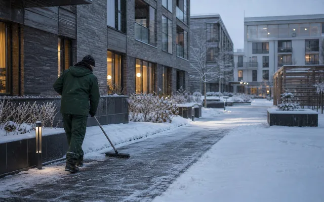 Illustrativ miljöbild av planerat vinterunderhåll